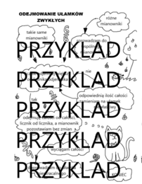 Algorytm 0dejmowania ułamków zwykłych