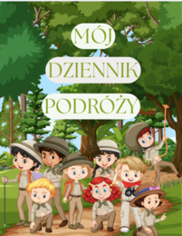Mój dziennik podróży dla dzieci w wieku 7-12 lat, ponad 40 stron gotowych do druku z ciekawymi zadaniami