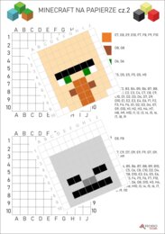 Kodowanka- minecraft, dyktando graficzne, klasy 1-3 i przedszkole- nowe karty!