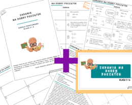 Zadania na dobry początek: Pakiet 3 kart i 3 prezentacji dla klas 4, 5-6 i 7-8 - PROMOCJA!!!