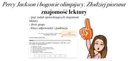 Kartkówka z lektury "Percy Jackson i bogowie olimpijscy. Złodziej pioruna"