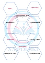 Środki stylistyczne - powtórzenie - heksagony