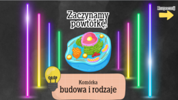 Komórka - budowa i rodzaje komórek – ćwiczenia online na monitor interaktywny Biologia / Interaktywna lekcja biologii - klasa 5
