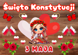 ŚWIĘTO KONSTYTUCJI 3 MAJA DEKORACJA