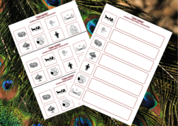 „ŻONA MODNA” – ikonki – wklejki – karta pracy – lektury 7-8