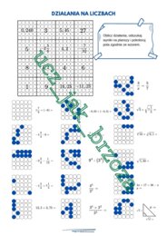 Działania na liczbach, kodowanie, klasa 7 - 8
