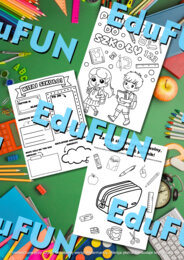 Powrót do szkoły! - kolorowanka, karty pracy, 6 stron