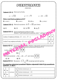 POTĘGI I PIERWIASTKI - mini E8 (egzamin ósmoklasisty)