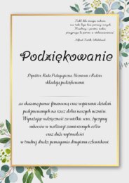 Podziękowanie
