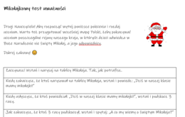 Mikołajkowy test uważności