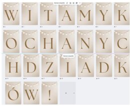 WITAMY KOCHANYCH DZIADKÓW! NAPIS NA PRZEDSTAWIENIE