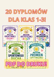 20 Odznak Klasowych na Zakończenie Roku | Wyjątkowe Dyplomy dla Uczniów | Klasy 1–3 | PDF