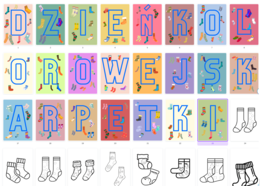 Dzień kolorowej skarpetki - GIRLANDA, KOLOROWANKI skarpetek