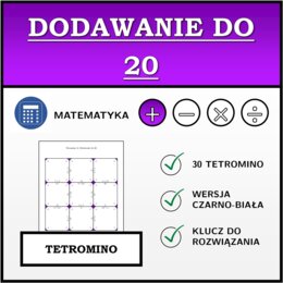 Tetromino - Dodawanie do 20 | matematyka