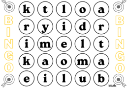 BINGO! - Litery i cyfry