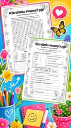 Wykreślanka wiosennych pojęć