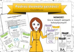 Klasa 7 Chemia. Gęstość. Podróż dookoła gęstości. Gra edukacyjna.