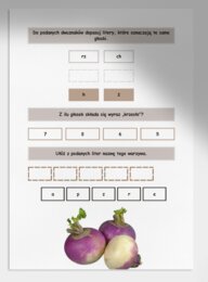 Różnica między głoską a literą. Karta pracy. Sprawdzian