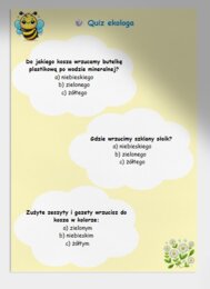 Karta pracy dla uczniów. Kolorowanka. Zagadki. EKOLOGIA