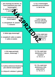 Gra planszowa Wspólne cechy stawonogów