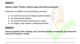 Chłopcy z Placu Broni - czytanie ze zrozumieniem