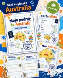 Moja podróż do Australii. Mini-książeczka