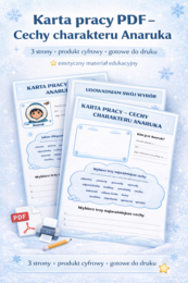 Karta pracy „Cechy charakteru Anaruka”