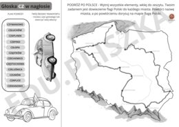 Podróż po Polsce: głoski szumiące - paczka logopedyczna