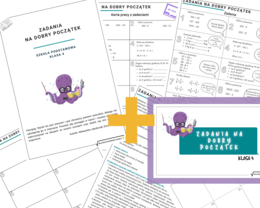 Zadania na dobry początek: Pakiet 3 kart i 3 prezentacji dla klas 4, 5-6 i 7-8 - PROMOCJA!!!