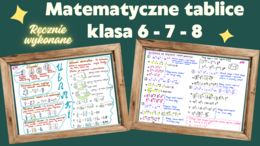 Tablice matematyczne dla klasy 6-7-8, Wiedza na egzamin w pigułce !!!