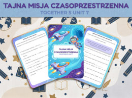 MEGAPAKA: Tajna Misja Czasoprzestrzenna (Together 5, Unit 7) | Past Simple & Słownictwo | Grywalizacja | + Klucz!