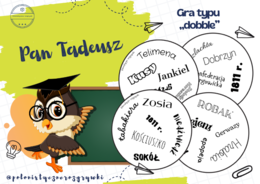 Pan Tadeusz. Gra typu "dobble"
