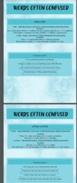 WORDS OFTEN CONFUSED - FEW/A FEW/LITTLE/ A LITTLE