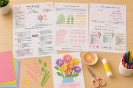 Bukiet dla mamy – praca plastyczna krok po kroku