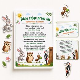 Rymowanka: idzie zając przez las