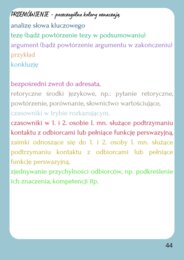 Wzorcowe formy wypowiedzi - przemówienia, rozprawki, opowiadania twórcze. Przykładowe wypracowania z analizą kolorystyczną. Egzamin ósmoklasisty