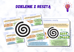 Dzielenie z resztą – plakat + wklejki