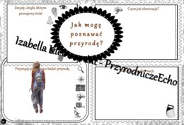 Karta pracy „Jak mogę poznawać przyrodę?” wykonana w power point do edycji. Przyroda 4, „Badam i poznaję przyrodę” na podstawie wydawnictwa WSiP