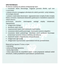 PRÓBNY EGZAMIN JUŻ DLA SZOSTOKLASISTY- HOBBIT.