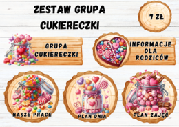 ZESTAW GRUPOWY GRUPA "CUKIERECZKI"