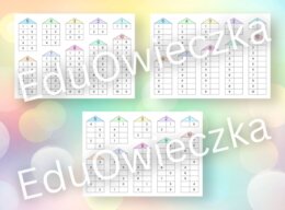 Domki liczbowe - karty pracy i plakat