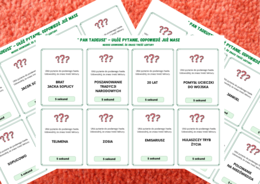 Gra „5 sekund” – "PAN TADEUSZ" - UŁÓŻ PYTANIE, ODPOWIEDŹ JUŻ MASZ – lektury obowiązkowe kl.7-8 – egzamin - powtórka