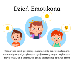 Giga Pakiet Dzień Emotikona + Dzień Emocji - Smutek, Radość, Złość / 2 scenariusze