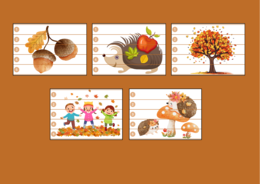 JESIEŃ – puzzle – biblioteka – świetlica – przedszkole - 10 wersji