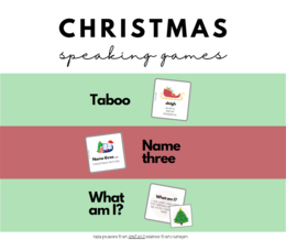 Christmas speaking games (3) + gra interaktywna Christmas vocabulary