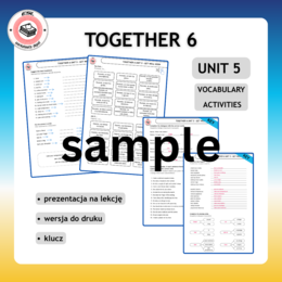 Together 6 Unit 5 Vocabulary Activities - sample