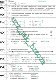 Ułamki dziesiętne, klasa 5, powtórzenie, sztafeta zadaniowa, praca w grupach