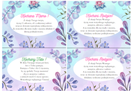 Wklejka z życzeniami do laurki z okazji dnia Mamy i Taty