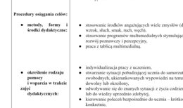 Indywidualny Program Edukacyjno - Terapeutyczny - IPET wzór