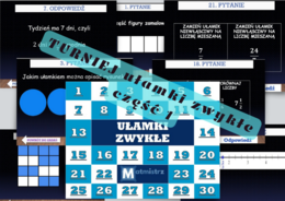 Turniej ułamki zwykłe część 1